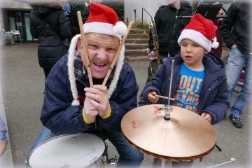 Urs Oberili und Sohn Severin