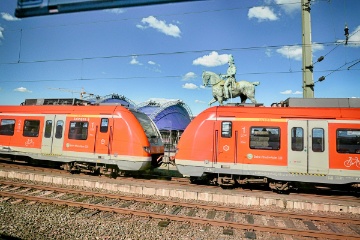 Hoch zu Ross mit Bahn
