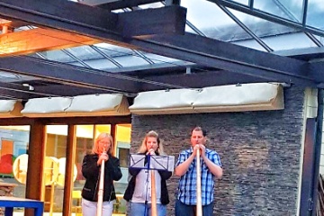 ...und im Trio mit Claudia