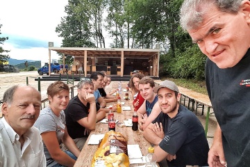 Abr�um-Crew am Sonntag 6. August: "Zerscht �sse denn schaffe - denn m�ge au alli"