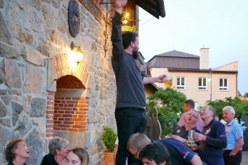 Auch draussen ist gute Stimmung.