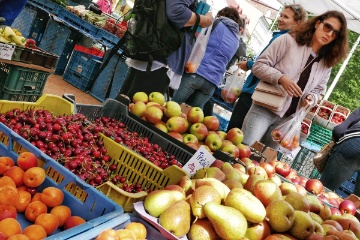 Auf dem Weg zur�ck ins Hotel ging es wieder am Markt vorbei