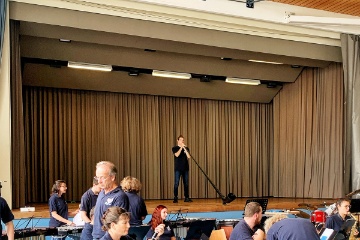 Yves Kernen bei der Vorprobe zu Swiss Lady
