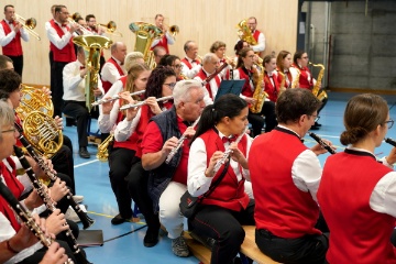 Einspielen in der unteren Halle