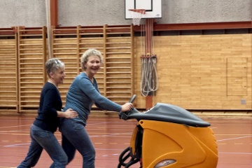...sogar zu zweit im Gleichschritt