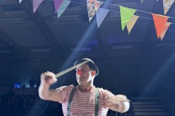Der Clown darf nat�rlich auch am Cirque de Sissach nicht fehlen!