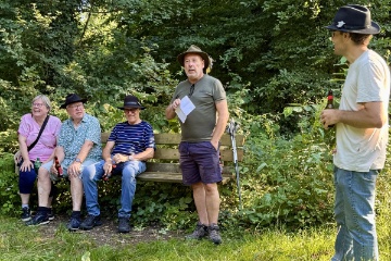 Rolf Wirz, Banntagsredner 2025 hielt die Rede extra nochmals f�r die Sissacher Bannt�gler, welche diesen wegen den Kant. Musiktagen in Laufen am 24. Mai verpasst hatten