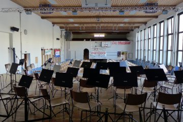 Auch die Primarturnhalle ist fast bereit fr die Wettbewerbe