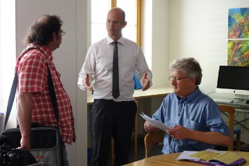 Thomas Meyer - Sepp Fink - Peter Bucher im Expertenbro
