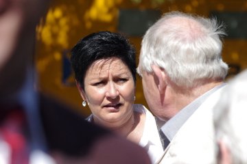 Nationalrtin Daniela Schneeberger beim Empfang der Ehrengste : Tanja Blapp